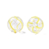 Transparent Glass Enamel Beads GLAA-G084-01B-1