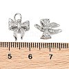 SHEGRACE Brass Micro Pave Clear Cubic Zirconia Charms XGRQ4N997-736P-3