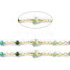 Butterfly & Round Glass Beaded Chains CHS-P016-38G-03-2