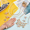   Natural Shell & Alloy Starfish Jewelry Set with ABS Imitation Pearl Beaded DIY-PH0020-73-3
