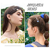 15Pcs 3 Styles 304 Stainless Steel Snap Hair Clip Finding STAS-TA0006-49-8