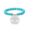 3Pcs 3 Style Synthetic Turquoise(Dyed) & Hematite Stretch Bracelets Set BJEW-JB08589-8