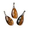 Natural Tiger Eye Pendants G-L614-D03-P04-1