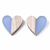 Resin & Wood Two Tone Cabochons RESI-R425-04A-2