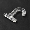 Transparent Resin Alphabet Pendants LS-RESI-C028-02J-4
