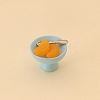 Resin Fruit & Bowl with Alloy Spoon Mini Model PW-WG8B840-02-1