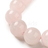 12.5mm Round Natural Rose Quartz Braided Bead Bracelets for Women Men BJEW-C060-01S-2