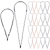 40Pcs 5 Colors Adjustable Waxed Cotton Cord Necklace Making AJEW-UN00045-1