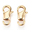 Brass Lobster Claw Clasps KK-N254-13G-1