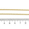 2mm Brass Rope Chain Necklaces for Men Women NJEW-G160-20G-5