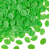 Olycraft 300Pcs Plastic Simulated Mint Leaves KY-OC0001-34-1