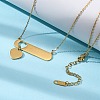 Ion Plating(IP) 304 Stainless Steel Heart Pendant Cable Chain Necklaces for Women NJEW-P320-01A-G-2