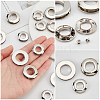 WADORN 18Pcs 3 Style Alloy Grommet Eyelet Findings FIND-WR0006-18P-4
