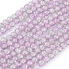 Crackle Glass Beads Strands X-CCG-Q002-8mm-02-2