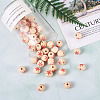 Natural Wooden Beads WOOD-TAC0010-02A-15