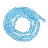Natural Blue Topaz Beads Strands G-B175-A21-3x4mm-3