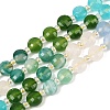 Natural Agate(Dyed & Heated) & Dyed White Jade & Tiger Eye Beads Strands G-Z135-B05-2