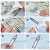 DIY Blank Dome Rectangle Pendant Kits DIY-SP0001-97-5