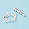 Eco-friendly Brass Toggle Clasps KK-D082-13S-3