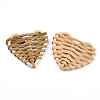 Handmade Reed Cane/Rattan Woven Beads X-WOVE-T005-22A-2