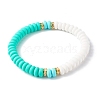 Handmade Polymer Clay Beads Stretch Bracelets Sets BJEW-JB06424-02-3