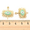 Alloy Enamel Pendants ENAM-P166-01KCG-E-3