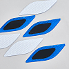SUPERFINDINGS 3 Sets 3 Colors Leaf Shape Resin Car Door Protector Anti-collision Strip Sticker STIC-FH0001-15B-5