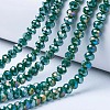 Electroplate Glass Beads Strands EGLA-A034-P2mm-B09-1