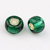 Dark Green 11/0 Grade A Round Transparent Glass Seed Beads X-SEED-Q007-F53-2