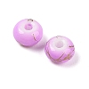Opaque Spray Painted Glass Beads X1-GLAA-G118-01F-2