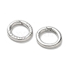 Brass Spring Gate Rings KK-E796-11P-2