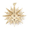 Brass Micro Pave Cubic Zirconia Pendant LS-ZIRC-P089-15G-2