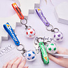 Soccer Keychain Cool Soccer Ball Keychain with Inspirational Quotes Mini Soccer Balls Team Sports Football Keychains for Boys Soccer Party Favors Toys Decorations JX297B-5
