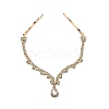 Alloy Rhinestone Hair Chain LS-OHAR-M044-01G-1