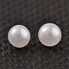No Hole ABS Plastic Imitation Pearl Round Beads MACR-F033-3mm-24-2