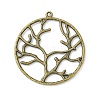 Alloy Metal Tree of Life Pendants PALLOY-20320-AB-NR-2