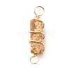 Natural Picture Jasper Connector Charms PALLOY-JF01580-04-2