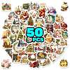 50Pcs Christmas Theme Paper Stickers PW-WG362C2-01-5