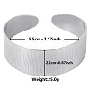 Non-Tarnish Stylish European and American Texture 304 Stainless Steel Cuff Bangles for Women WY3767-1-1