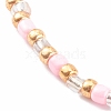 Round Opaque Colours Glass Seed Beads Stretch Bracelets BJEW-JB06010-03-2