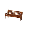 Wood Backrest Bench Decoration PW-WGF4E03-01-5