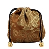 Buddha Theme Square Velvet Drawstring Bags PW-WG34160-09-1