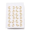 304 Stainless Steel Crescent Moon Stud Earrings EJEW-H100-06B-G-3