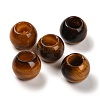 Natural Tiger Eye European Beads G-R488-01J-1