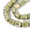 Anti-Tarnish Electroplate Glass Beads Strands EGLA-N027-03A-13-3