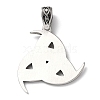 Ion Plating(IP) 304 Stainless Steel Pendants STAS-D067-14AS-2