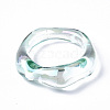 Transparent Resin Finger Rings RJEW-T013-001-E07-4