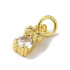 Brass Micro Pave Cubic Zirconia Charms KK-M283-24A-01-2