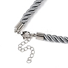 5MM Nylon Twisted Cord Necklace Making FIND-G096-01P-28-2