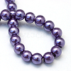 Baking Paint Pearlized Glass Pearl Round Bead Strands LS-HY-Q003-10mm-59-4
